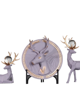 清仓酒柜书桌面火烈鸟菠萝摆件