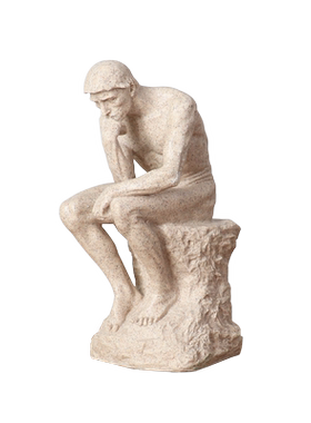 思考者小摆设酒柜书架人物雕塑