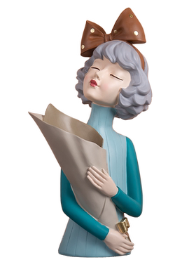 捧花女孩装饰品摆件餐桌节日送