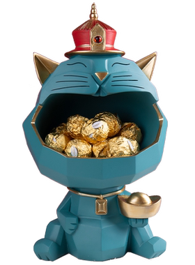 招财猫玄关柜钥匙收纳客厅茶几