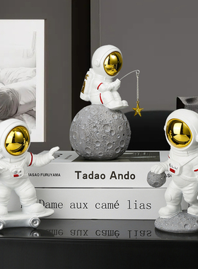 电镀面罩书柜酒柜树脂装饰摆件