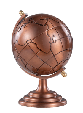 摆件合金属地球仪桌面天鹅坦克