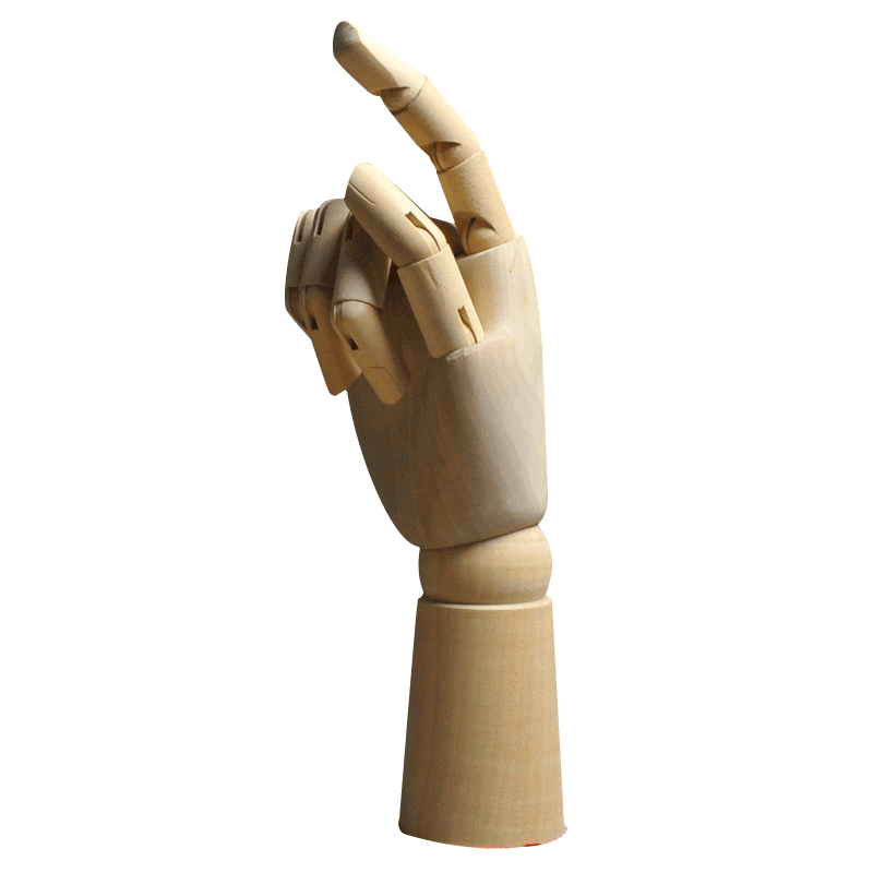 diy木头人偶素描儿童房玩具摆件