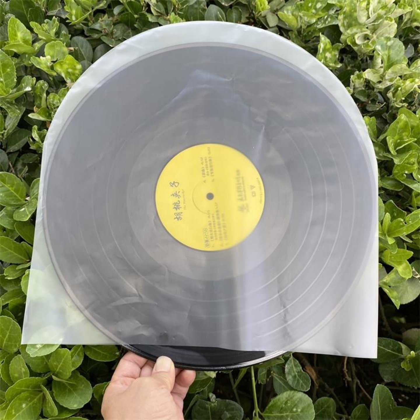 可定做现货除静电黑胶片保护袋半圆袋低压CD袋光盘保护袋弧形袋子