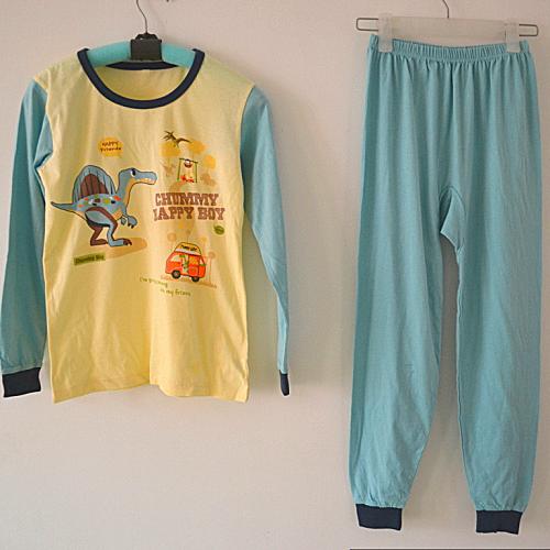 韩单全棉 儿童长袖内衣裤子 秋衣秋裤男童家居服超软糯 断码亏清