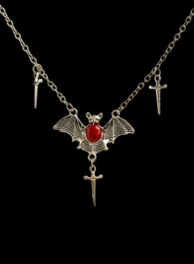 Vintage古着蝙蝠复古项链