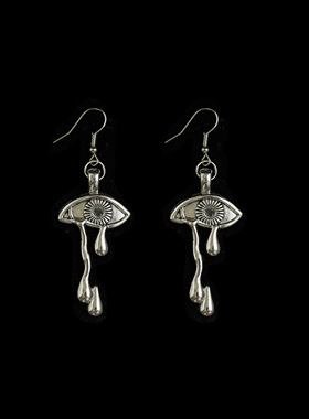 Vintage古着Eye to the Eye Dripping滴泪眼睛耳环