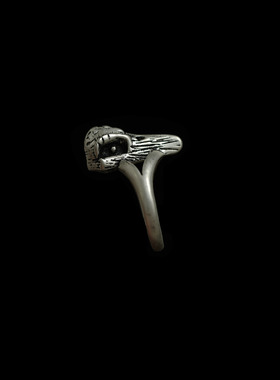 Vintage古着Ravenscroft Silver Crow Ring复古银色戒指