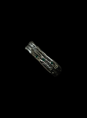 古着vintage银irregular活口戒