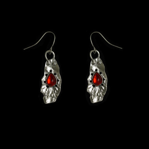 Vintage古着复古红色耳环