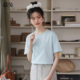 慕兔韩系立体蝴蝶结短袖 t恤女春2026新款 小个子圆领宽松休闲上衣