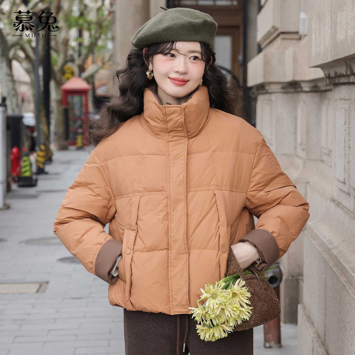 慕兔复古立领羽绒服外套女2025冬季新款小个子加厚保暖面包服上衣,女装/女士精品,羽绒服,淘宝优惠券,粉丝福利购,淘宝优惠卷