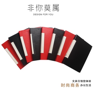 毅力达高档皮面文件夹 皮质文件夹单强力夹双强力夹加长押夹板夹