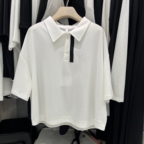 BEST宽松POLO衫女夏季小清新