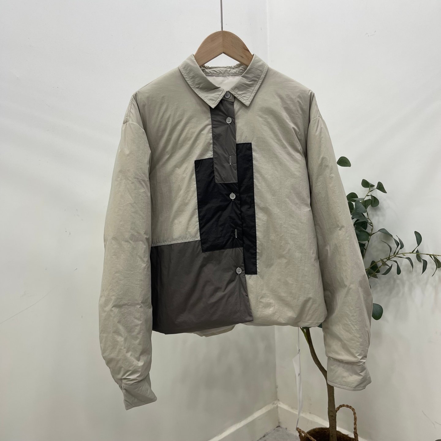 拼接设计感90白鸭绒翻领轻薄羽绒服女冬季拼色百搭休闲保暖外套潮,女装/女士精品,羽绒服,淘宝优惠券,粉丝福利购,淘宝优惠卷