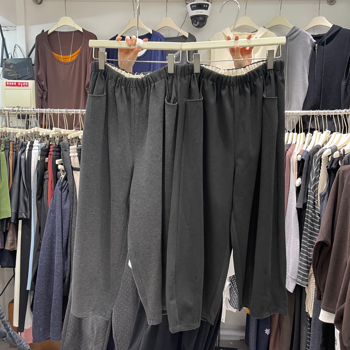 宽松气球裤阔腿裤九分裤奶奶裤