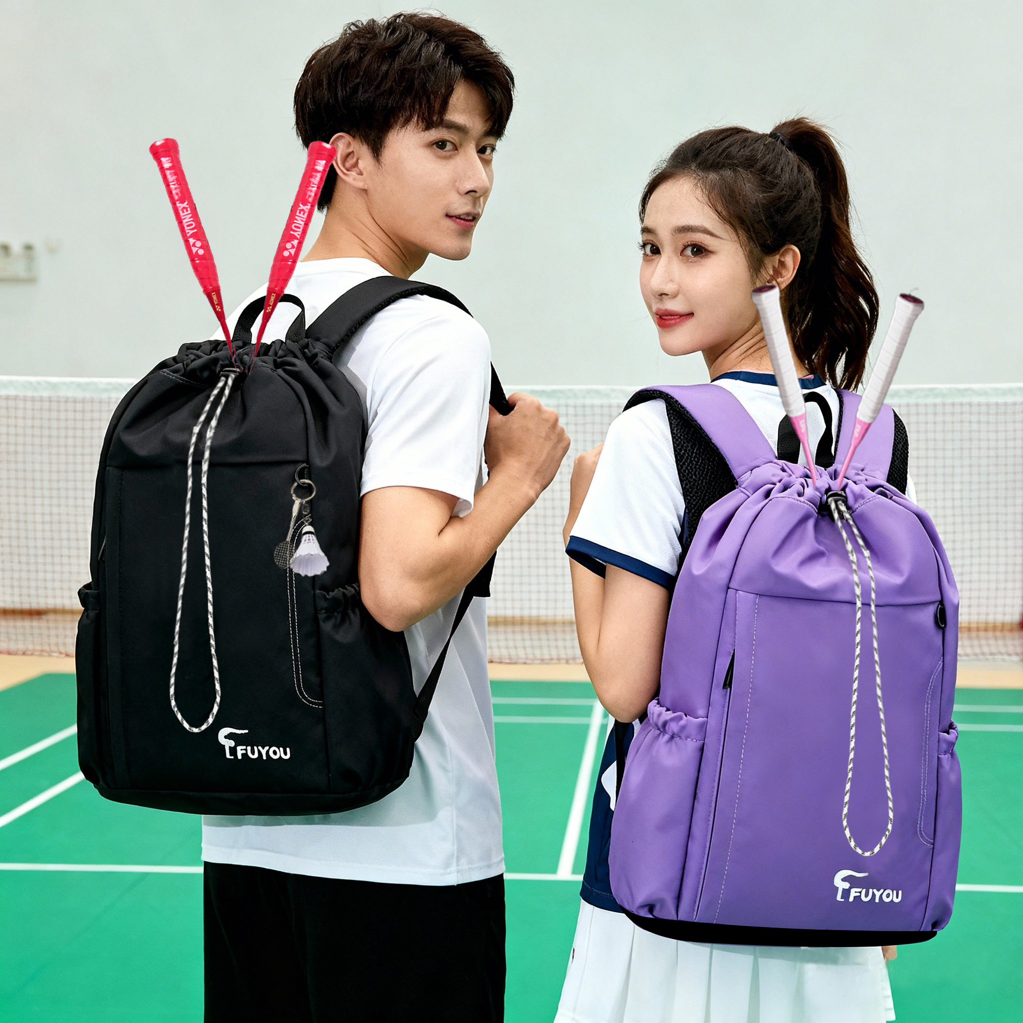 轻便羽毛球包男女运动双肩背包潮