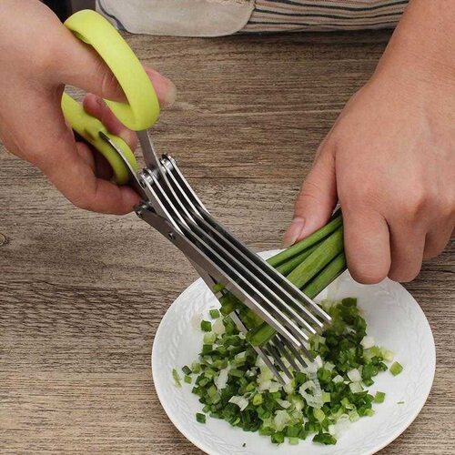 不锈钢多层剪葱切菜神器用品