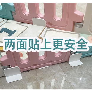 围栏固定地器宝宝儿童游戏折叠防滑垫强吸盘底座卡扣挡板加固加高