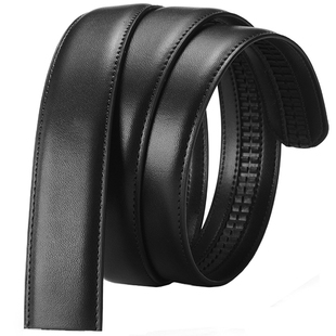 帝狼世家 皮带男真皮不带头自动扣无扣头皮带全卡槽腰带牛皮裤带