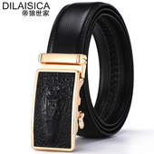 男士 腰带 裤 皮带真皮自动扣牛皮腰带中青年商务休闲学生潮时尚 韩版
