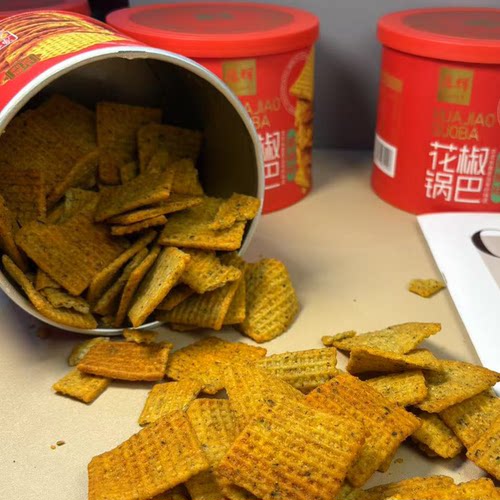 兆辉大米锅巴212g罐装花椒锅巴藤椒味孜然味休闲零食老式怀旧小吃