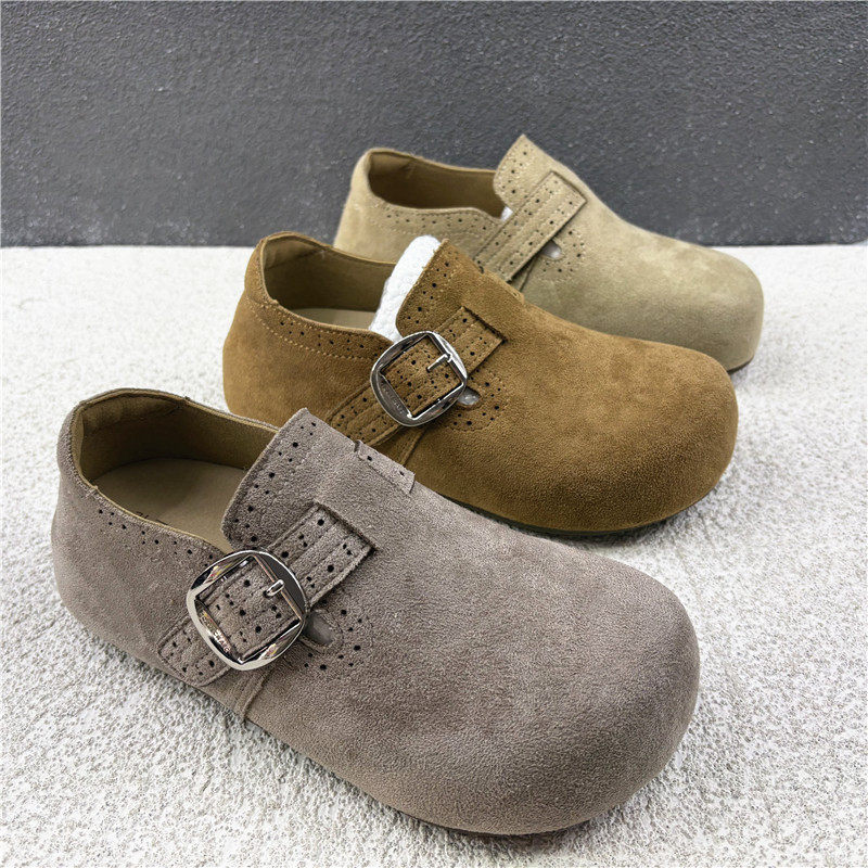 撤柜断码处理2026春季新品复古风勃肯鞋女圆头平底一脚蹬懒人鞋,女鞋,勃肯鞋/软木鞋,淘宝优惠券,粉丝福利购,淘宝优惠卷