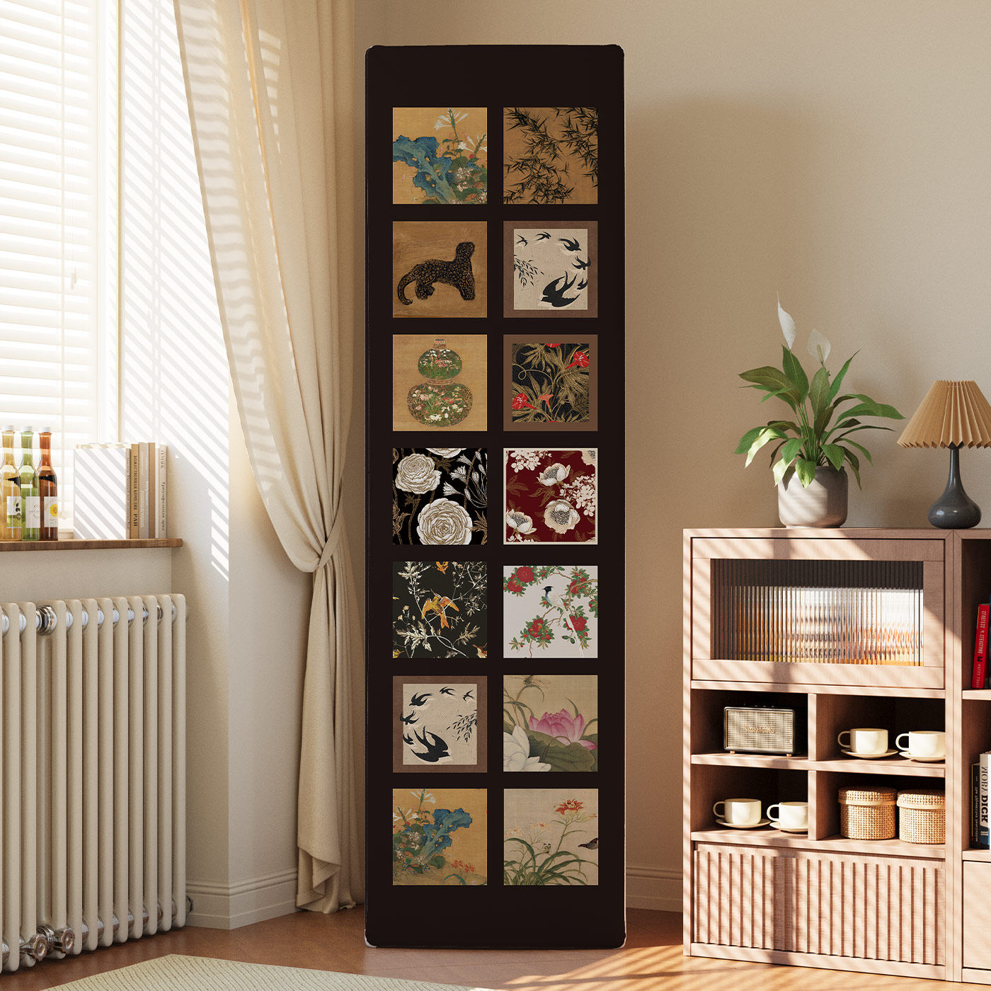 中古风空调罩新款空调柜机立式防尘罩柜式方形弹力全包保护罩,居家布艺,空调罩,淘宝优惠券,粉丝福利购,淘宝优惠卷