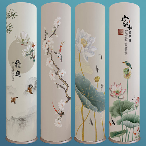 美人胚子素雅国风圆柜机罩