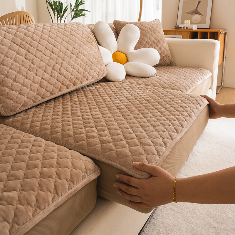 牛奶绒沙发套罩全包型套2025新款四季通用沙发笠秋冬季垫