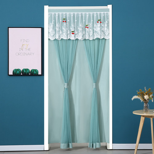 美人胚子简约现代四色樱桃门帘