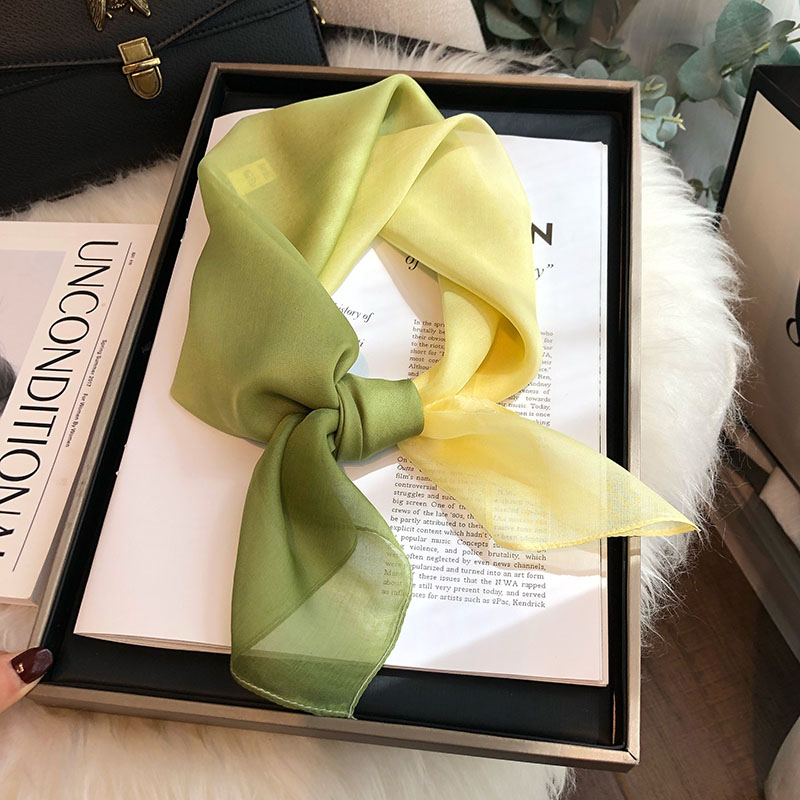 雪纺真丝丝巾百搭2024新款中方巾