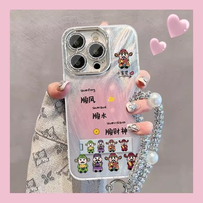 顺风顺水顺财神适用苹果16promax手机壳iphone15/14新款华为mate60pro+女P70羽纱荣耀200/OPPOReno12/VIVOS19