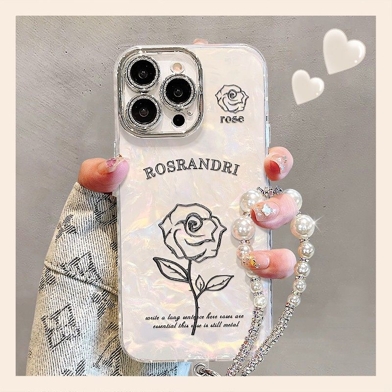 一朵玫瑰贝壳纹适用苹果16promax手机壳华为pura80pro新款mate70荣耀300nova14女opporeno9小米15vivox200s,3C数码配件,手机保护套/壳,淘宝优惠券,粉丝福利购,淘宝优惠卷