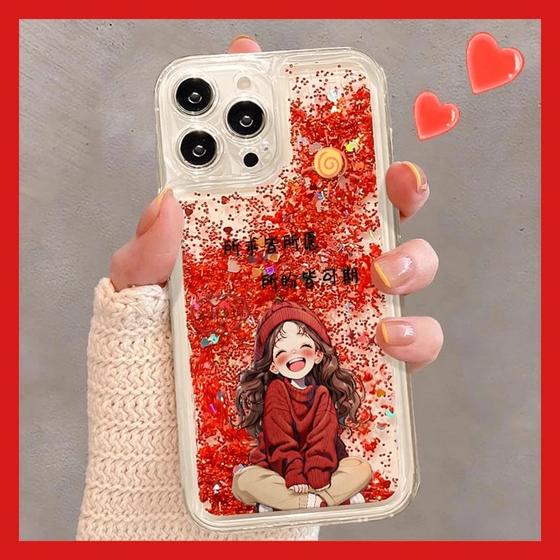 所求皆所愿金流沙适用苹果16手机壳iphone15/13新款11promax华为mate60pro女Pura70荣耀200小米14/Reno12/S19