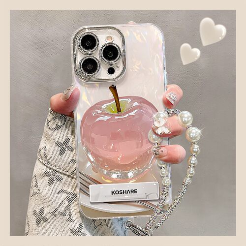高级感水晶苹果贝壳纹适用多型号