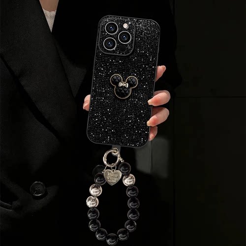 闪钻亮片黑色米奇适用多型号