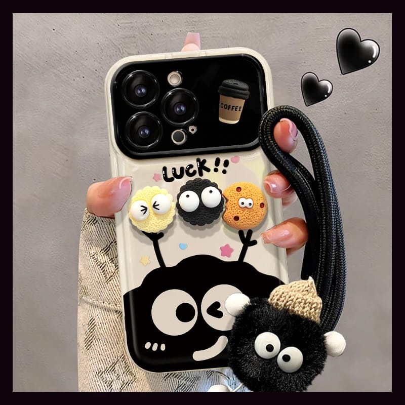 煤球公仔适用多型号手机壳