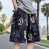 男夏季 直筒五分裤 2026新款 冰丝裤 沙滩短裤 休闲运动裤 宽松薄款 美式