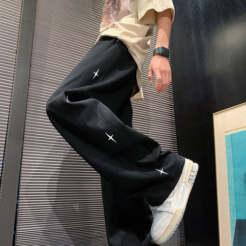 四芒星潮流宽松百搭运动休闲长裤