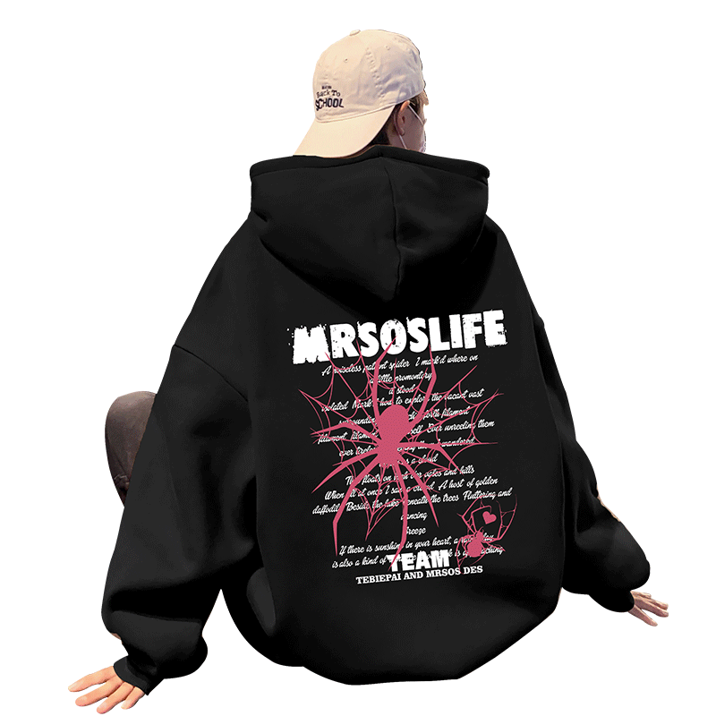 潮流高街设计感休闲连帽卫衣