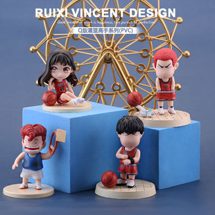 盲盒手办卡通动漫生日礼物Q版灌篮高手樱木花道流川枫晴子手办模