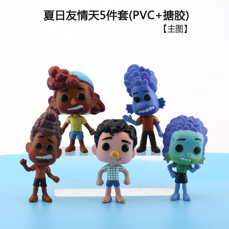 盲盒手办新品跨境热销款Pixar Luca夏日有晴天手办模型玩具桌面