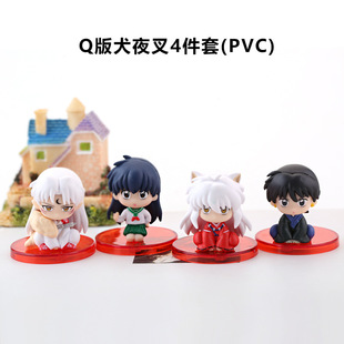 盲盒手办跨境日漫Q版犬夜叉手办蛋糕烘焙摆件盲盒扭蛋娃娃杀生丸