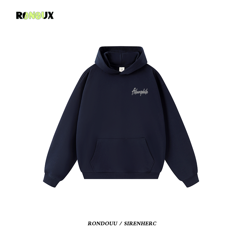 美式复古高街嘻哈oversize潮牌连帽卫衣男女秋冬重磅情侣帽衫外套