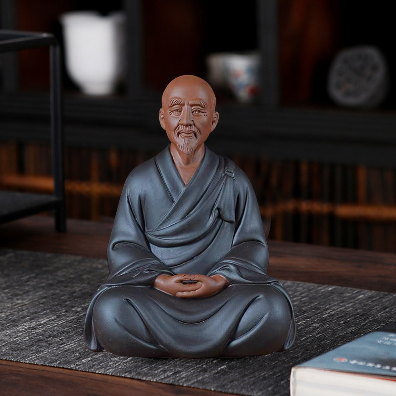 紫砂弘一法师禅意风壁柜装饰品