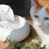 家居水循环系统自动抽水流水器摆件陶瓷创意小型禅意开业礼品招财