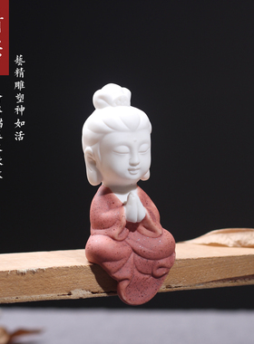 工艺禅意风卡通家居客厅德化白瓷