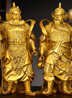 铜门神秦琼尉迟恭关公韦陀神像