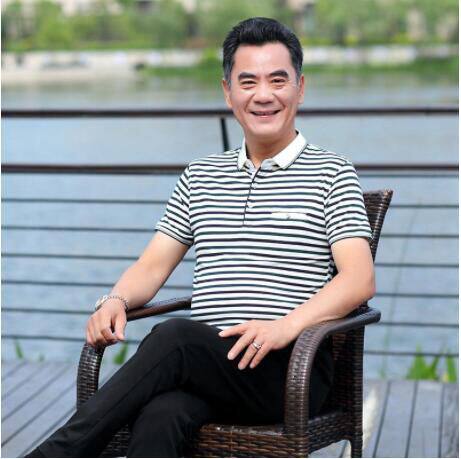 爸爸装休闲短袖t恤夏季